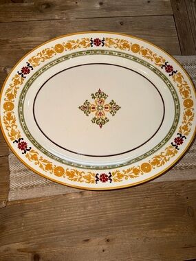 Williams-Sonoma ASOLO Serving Platter 20" Oval Italian Pottery Rare